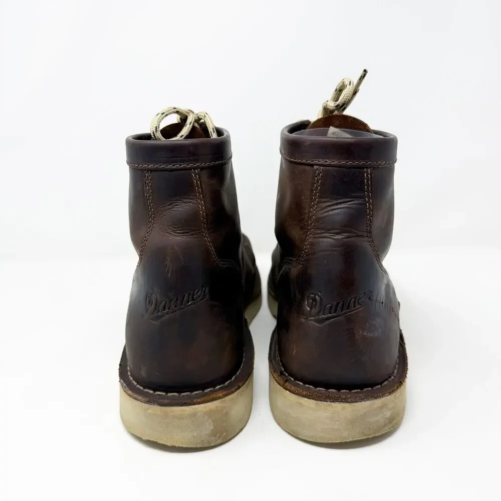 Danner Brown Oiled Leather Bull Run 6” Boots Men's Size 13 Lace Up Made in USA